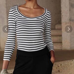 AYR The Open Ended Striped Tee Size Small